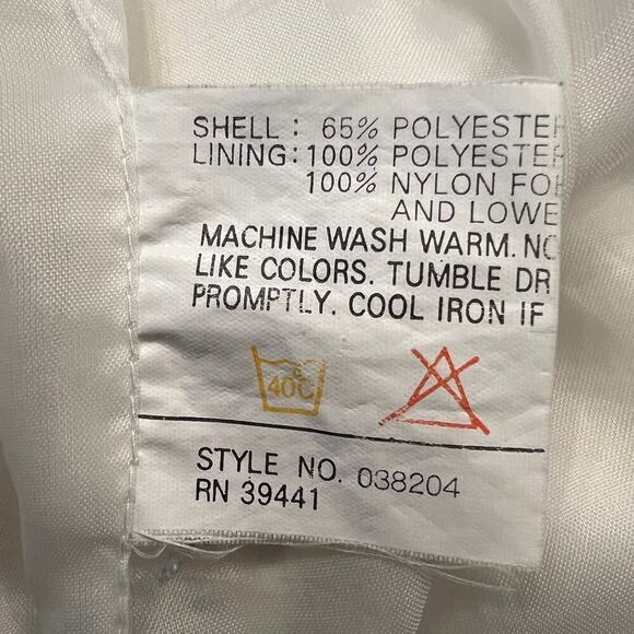 Pacific Trail Outerwear Unisex Utility Jacket Size L White/Navy/Orange Zip Hood - Picture 14 of 15